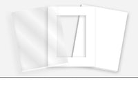 Pkg 001: Glass, Foamboard, and Mat #0918 (Very White) with 2 inch Border