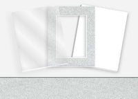 Pkg 166: Acrylic, Foamboard, and Mat #0964 (Silver Florentine) with 2 inch Border